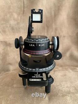 WWII US Army Air Force Military Astro Compass MKII Case Navational Instrument
