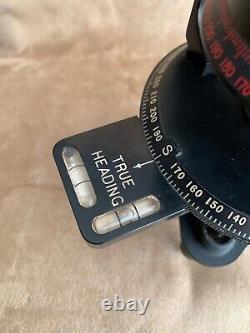WWII US Army Air Force Military Astro Compass MKII Case Navational Instrument