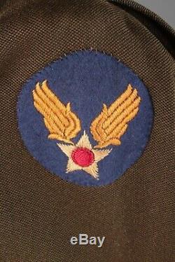 WWII US Army Air Force Officer's ETO Made Ike Jacket USSTAF Patch WW2 #7517