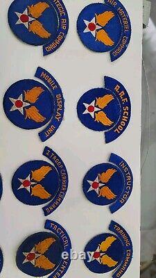 WWII US Army Air Force Patches Tabs WWII complete group