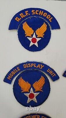 WWII US Army Air Force Patches Tabs WWII complete group