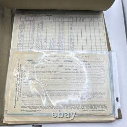 WWII US Army Air Force Pilot Navigation Kit Charts Docs Records Photos rare map