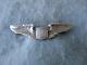 WWII US Army Air Force Pilot Wings Large 3 Jacket Insignia Sterling AE Marked