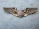 WWII US Army Air Force Pilot Wings Large 3 Jacket Insignia Sterling Amcraft Mkd