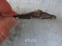 WWII US Army Air Force Pilot Wings Large 3 Jacket Insignia Sterling Amcraft Mkd