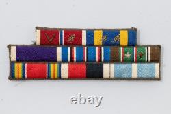WWII US Army Air Force Ribbon Bar Korea Bronze Star Air Medal PH WIA ARROWHEAD