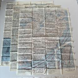 WWII US Army Air Force Silk Pilot Escape Map 1943 1944 Asiatic Series Lot of 3