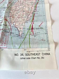WWII US Army Air Force Silk Pilot Escape Map 1943 1944 Asiatic Series Lot of 3