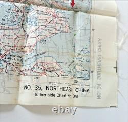WWII US Army Air Force Silk Pilot Escape Map 1943 1944 Asiatic Series Lot of 3