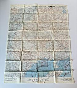 WWII US Army Air Force Silk Pilot Escape Map 1943 1944 Asiatic Series Lot of 3