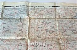 WWII US Army Air Force Silk Pilot Escape Map 1943 1944 Asiatic Series Lot of 3