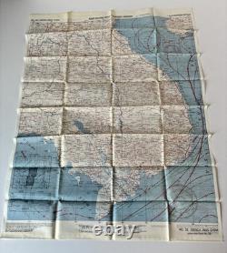 WWII US Army Air Force Silk Pilot Escape Map 1943 1944 Asiatic Series Lot of 3