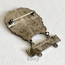 WWII US Army Air Force Technician Badge Sterling Large Size AP Mechanic Bar