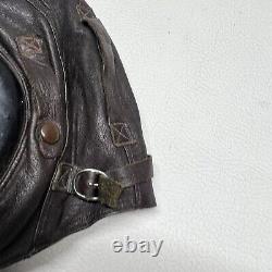 WWII US Army Air Force Type A-11 Leather Flight Helmet 3189 Medium