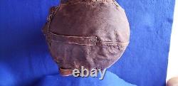 WWII US Army Air Force Type A-11 Leather Flight Helmet Cap Medium 1940's