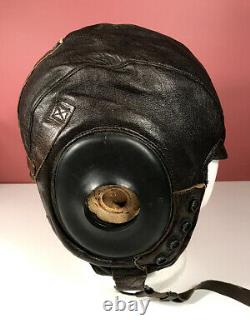 WWII US Army Air Force Type A-11 Leather Flight Helmet Free Shipping