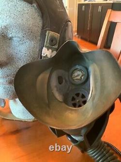 WWII US Army Air Force Type A-11 Leather Flying Helmet Wired withGoggles & O2 Mask