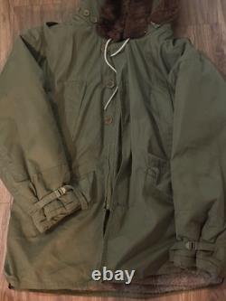 WWII US Army Air Force Type B-11 Parka Fitzwell Jacket Coat Flying Size 40