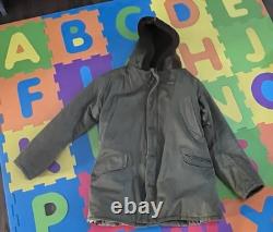 WWII US Army Air Force Type B-11 Parka Fitzwell Jacket Coat Winter Flying Medium