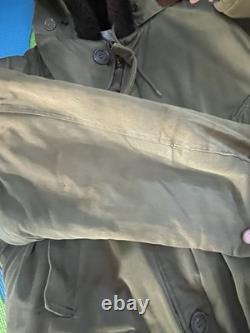 WWII US Army Air Force Type B-11 Parka Fitzwell Jacket Coat Winter Flying Medium