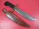 WWII US Army Air Force V-44 Survival Knife & Leather Scabbard Kinfolks RARE