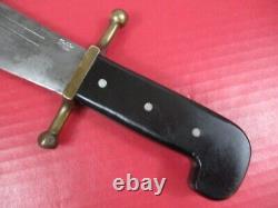 WWII US Army Air Force V-44 Survival Knife & Leather Scabbard Kinfolks RARE
