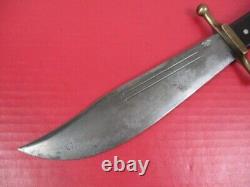 WWII US Army Air Force V-44 Survival Knife & Leather Scabbard Kinfolks RARE