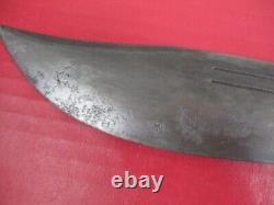 WWII US Army Air Force V-44 Survival Knife & Leather Scabbard Kinfolks RARE