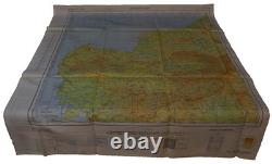 WWII US Army Air Forces AAF Cloth Chart East West Borneo Map Service 1944 Escape