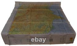 WWII US Army Air Forces AAF Cloth Chart East West Borneo Map Service 1944 Escape