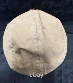 WWII US Army Air Forces AN-H-15 Flight Helmet Named Bates Shoe Co Large