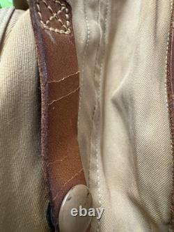 WWII US Army Air Forces AN-H-15 Flight Helmet Named Bates Shoe Co Large