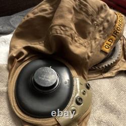 WWII US Army Air Forces AN-H-15 Med flying helmet with Old Ironsides RARE PATCH