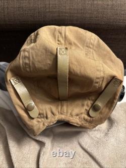 WWII US Army Air Forces AN-H-15 Med flying helmet with Old Ironsides RARE PATCH