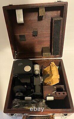WWII US Army Air Forces Aircraft Sextant A10-A with Case Untested
