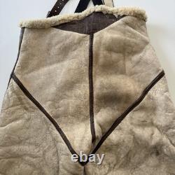 WWII US Army Air Forces Arctic Type A-6 White Leather & Shearling Flight Pants