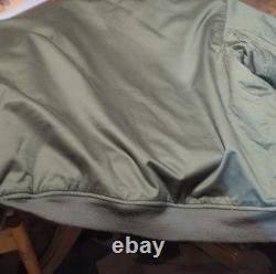 WWII US Army Air Forces B-10 Reproduction Flight Jacket XXL Green Brown Collar