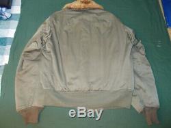 WWII US Army Air Forces B-15A Flight Jacket, Bobrich Manf. Size 40 Nice Cond