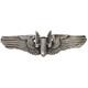 WWII US Army Air Forces Bombardier Wings Sterling Silver 3 Pilot Flight Badge