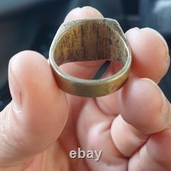 WWII US Army Air Forces Engraved Ring ALGIERS AFRICA 1943 Original