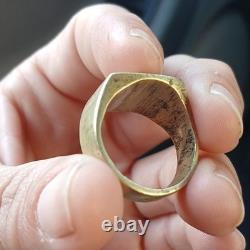 WWII US Army Air Forces Engraved Ring ALGIERS AFRICA 1943 Original