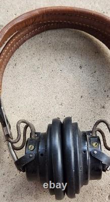 WWII US Army Air Forces HS-33 Headset HB-7 Band ANB-H-1 Receivers MC-162-A Pads