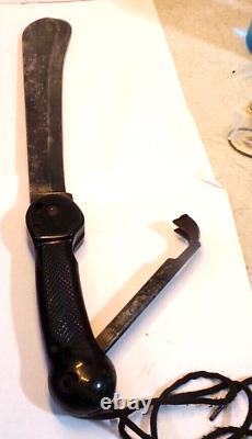 WWII US Army Air Forces IMPERIAL A-1 Survival Folding Machete Knife 10 blade