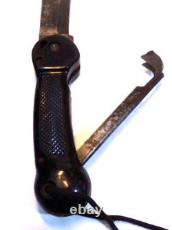 WWII US Army Air Forces IMPERIAL A-1 Survival Folding Machete Knife 10 blade