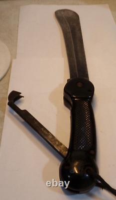 WWII US Army Air Forces IMPERIAL A-1 Survival Folding Machete Knife 10 blade