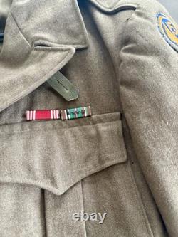 WWII US Army Air Forces Ike Jacket 15th AF Patch Sgt Ruptured Duck 38R Original