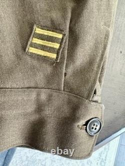 WWII US Army Air Forces Ike Jacket 15th AF Patch Sgt Ruptured Duck 38R Original