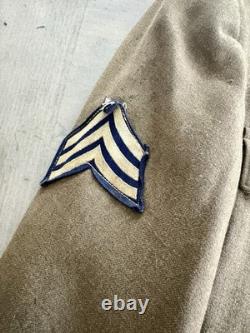 WWII US Army Air Forces Ike Jacket 15th AF Patch Sgt Ruptured Duck 38R Original