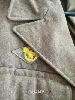 WWII US Army Air Forces Ike Jacket 15th AF Patch Sgt Ruptured Duck 38R Original