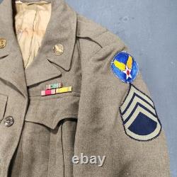WWII US Army Air Forces Ike Jacket Named Grouping Staff Sgt Photos Ruptured Duck